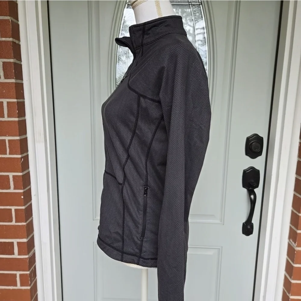 Lululemon Jacket Black Gray Herringbone